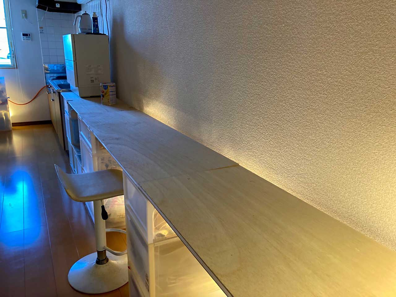 非常に長いテーブル